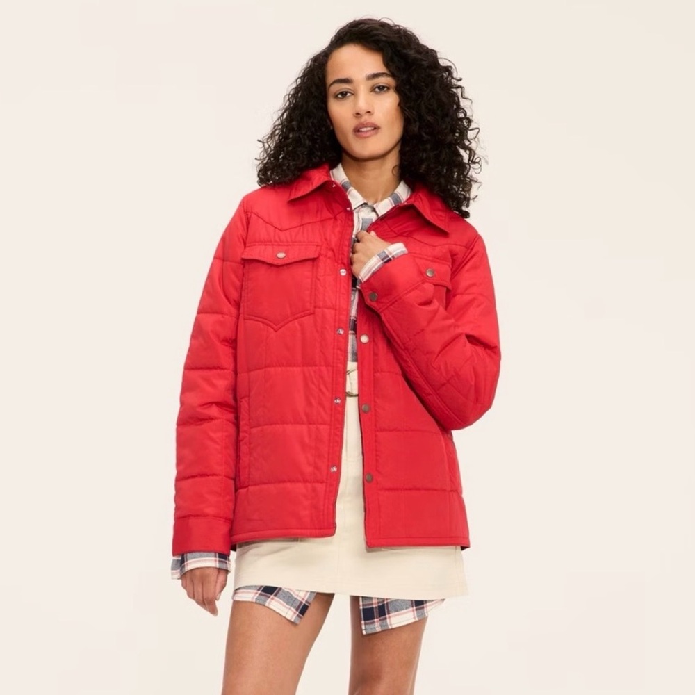 Woolrich woman’s medium Red Jacket lightweight - Picture 2 of 2